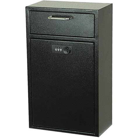 large steel locking drop box|wall mounted lockable boxes.